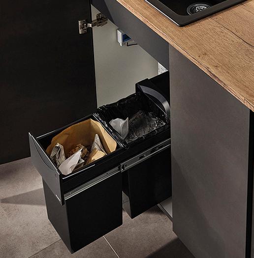 Affaldssortering i det lille køkken