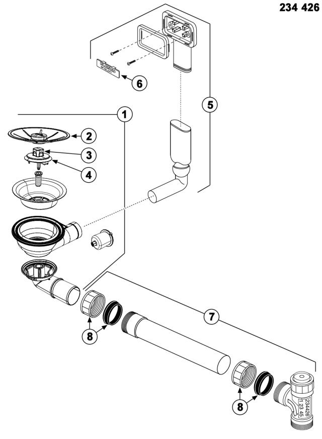 BLANCO Afløb InFino SA CLARON/ZEROX 180 1x3,5'' UXI