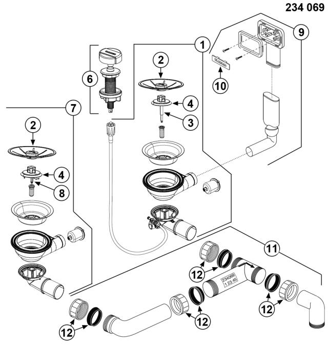 BLANCO Afløb InFino AXIS III 6S/DIVON 2x3,5'' MXI