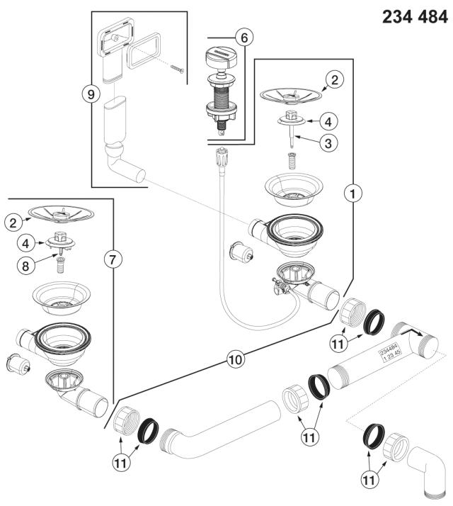 BLANCO Afløb InFino CLASSIC Pro 6S 2x3,5'' MXI