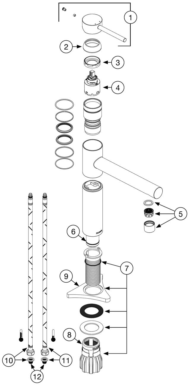 BLANCO ALTA-F II krom