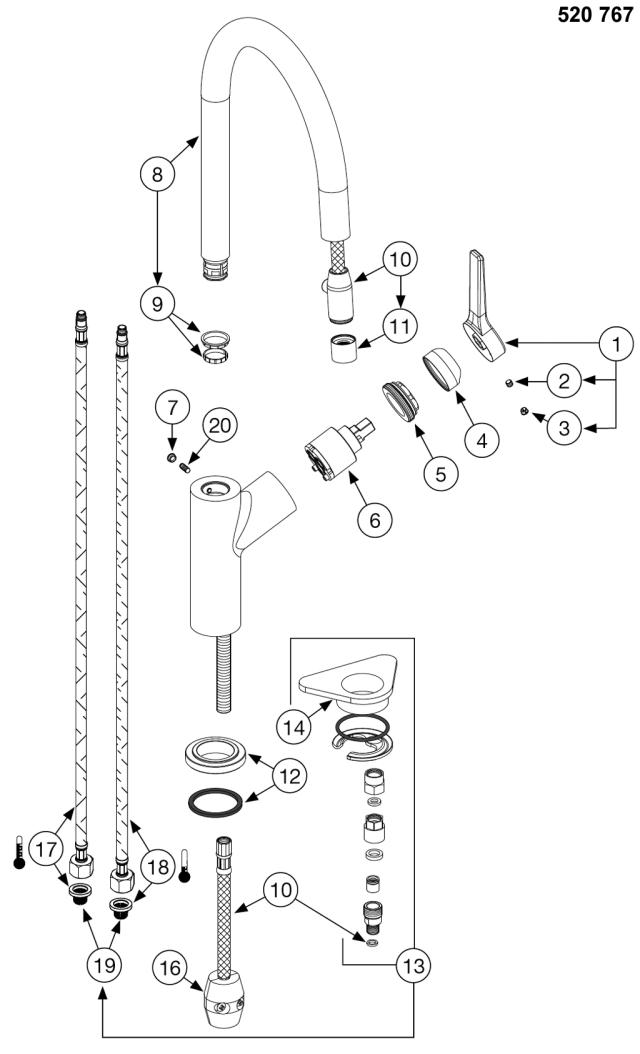 BLANCO CARENA-S krom