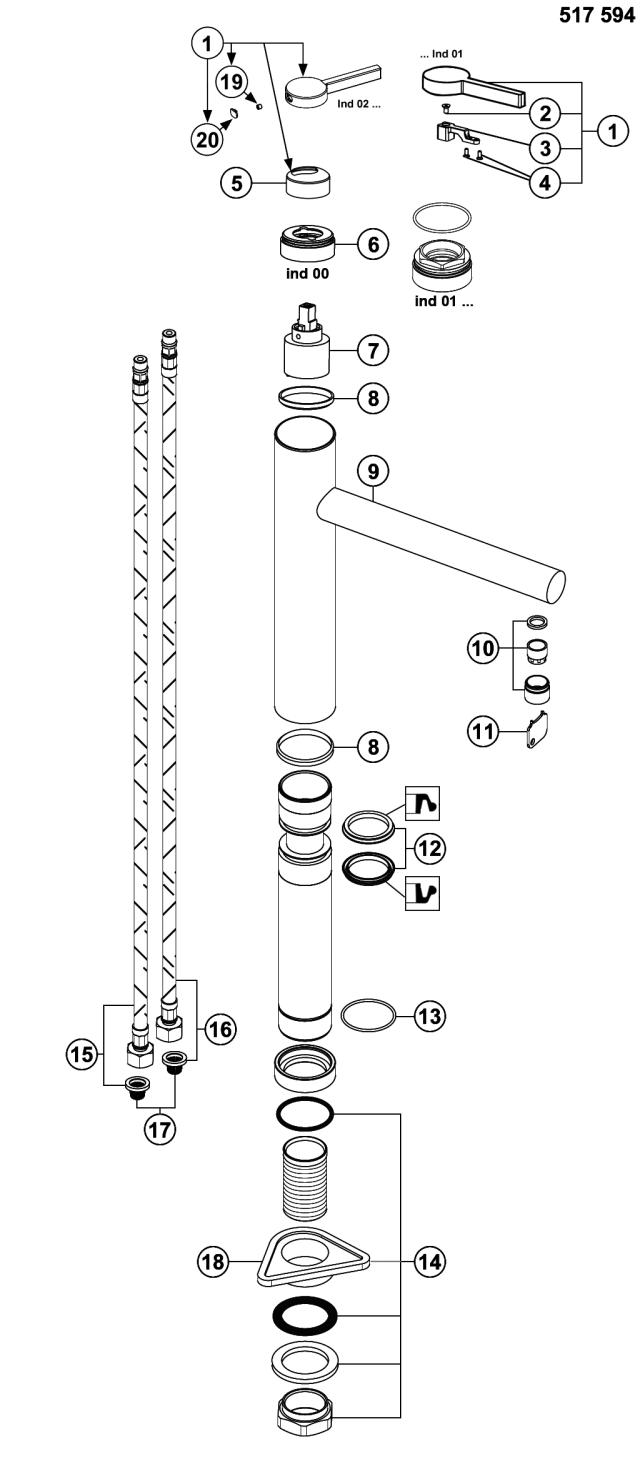 BLANCO LINEE Metaloverflader