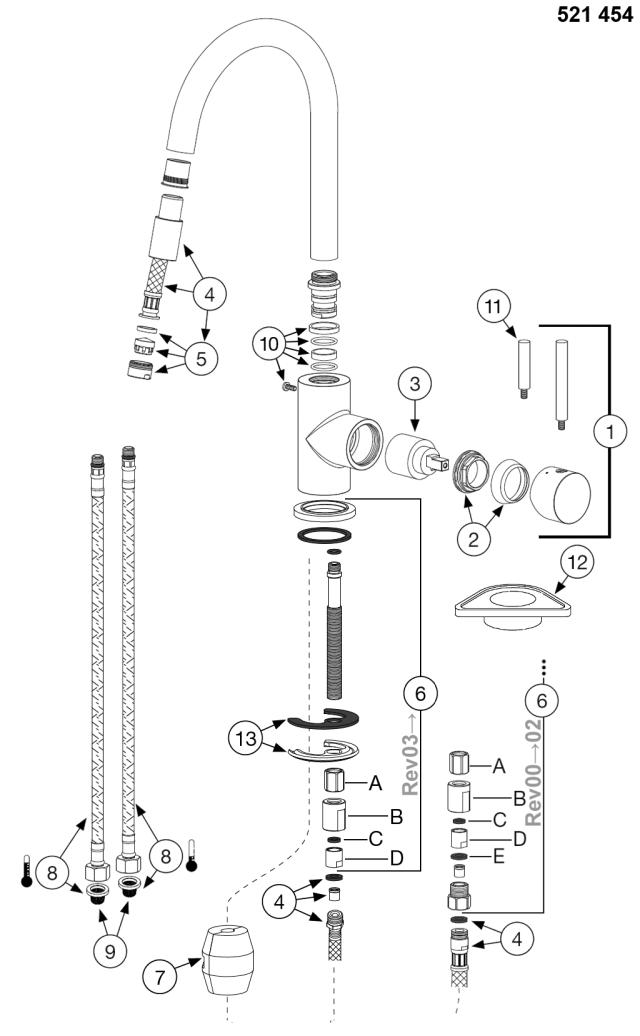 BLANCO MIDA-S Metaloverflader