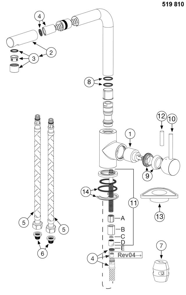 BLANCO MILA-S Metaloverflader