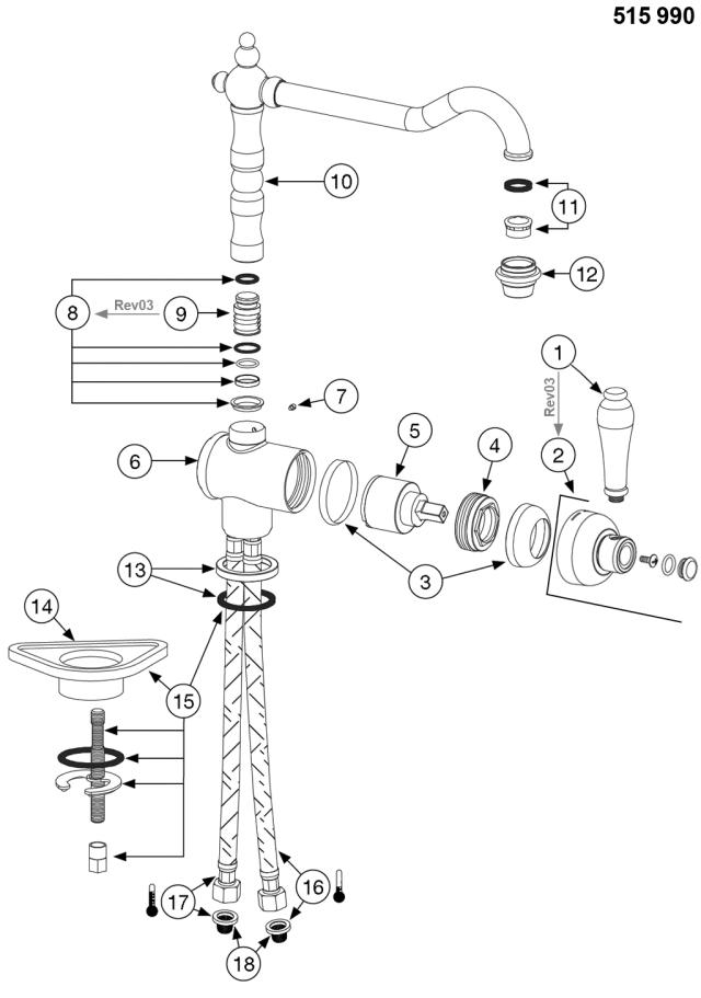 BLANCO TRADON Metaloverflader