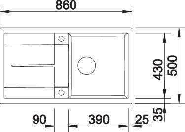 BLANCO METRA 5 S UX