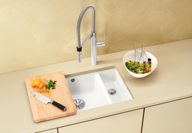 BLANCO SUBLINE 350/150-U Keramisk porcelæn UXI